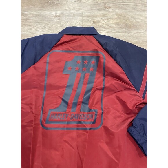 Harley-Davidson #1 Coaches Men's Jacket 97528-23VM Red Blue Men's XL - Picture 10 of 10
